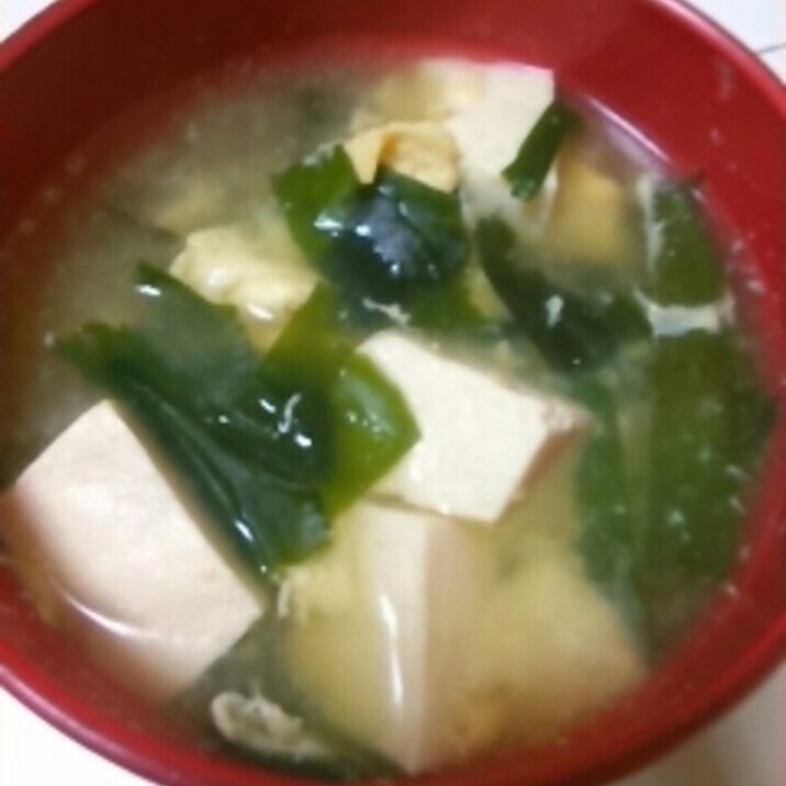 おでんつゆの残りで･･ニラ玉豆腐のスープ